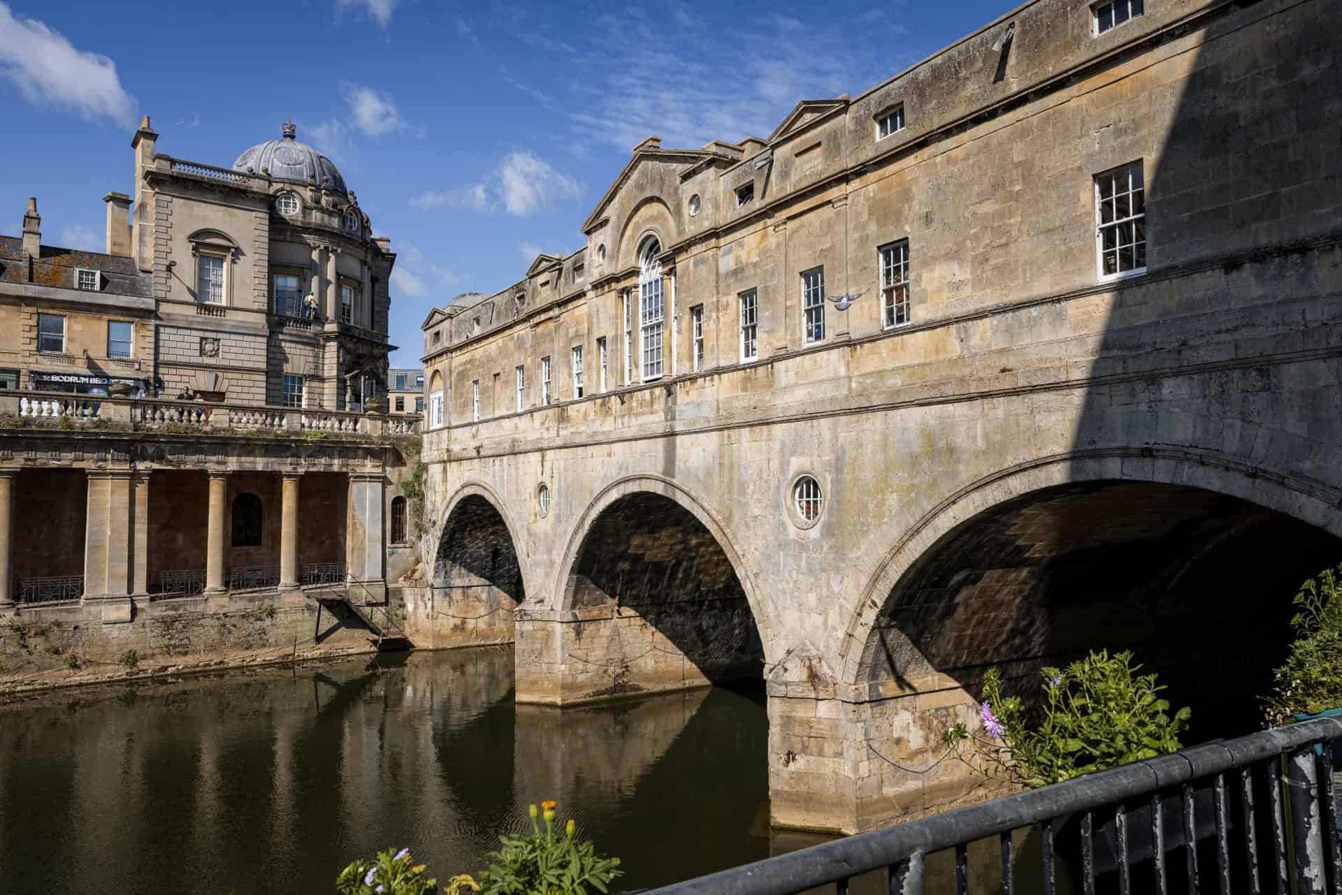 A historic bridge in Bath